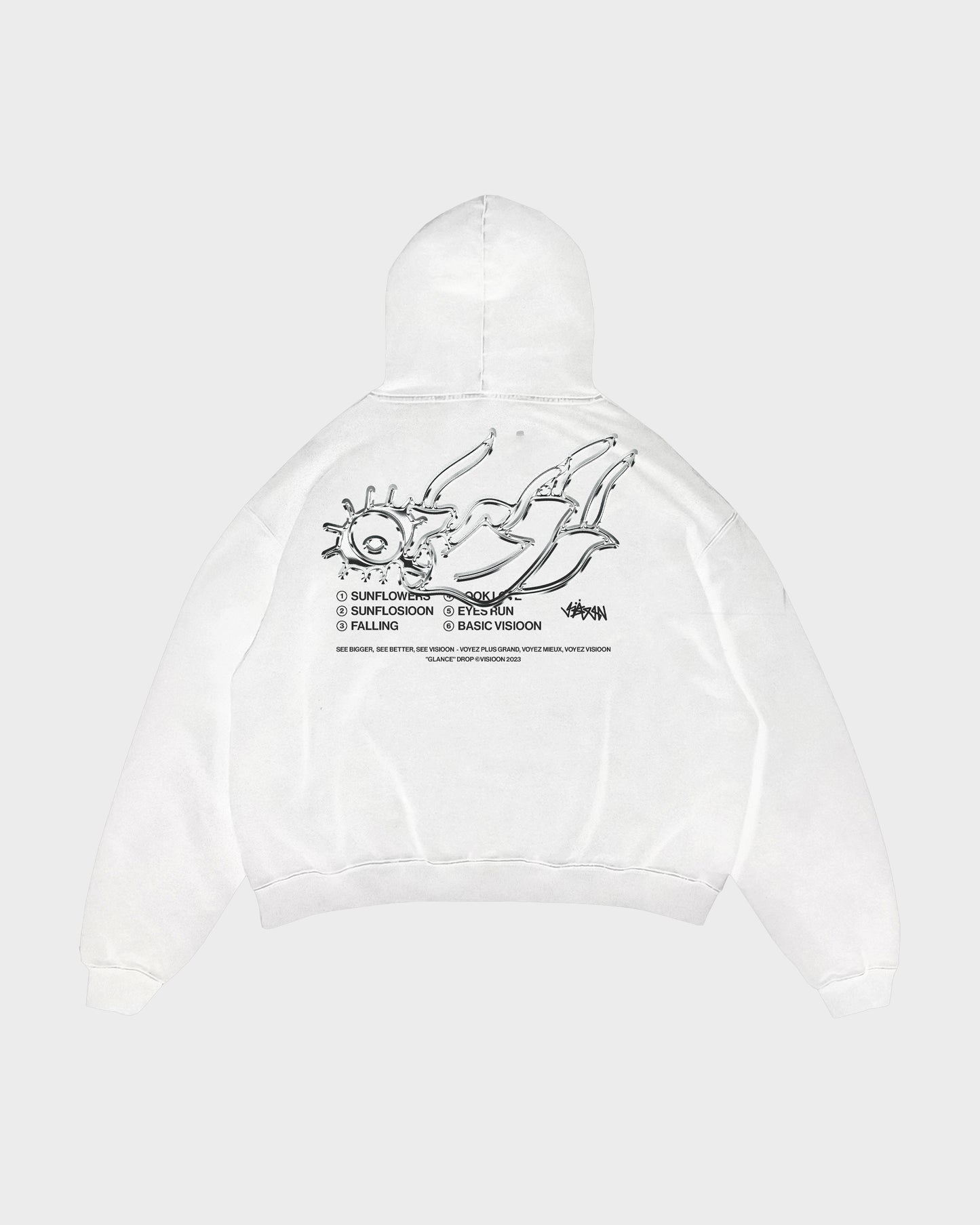 HOODIE FALLING WHITE
