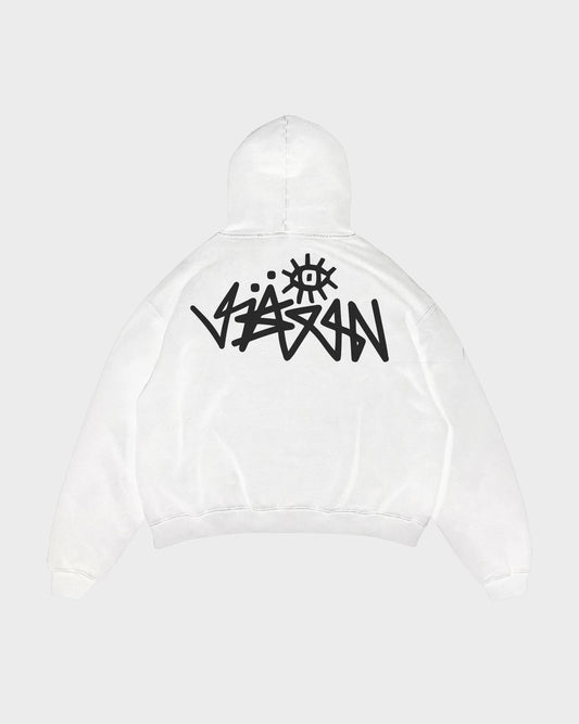 HOODIE BASIC VISIOON WHITE